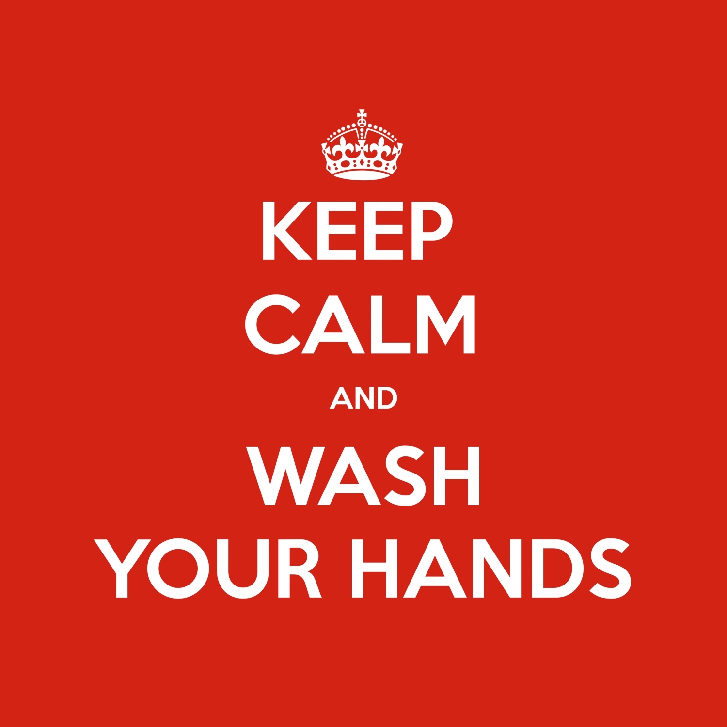 Capria - keep calm and wash your hands 1500 1500