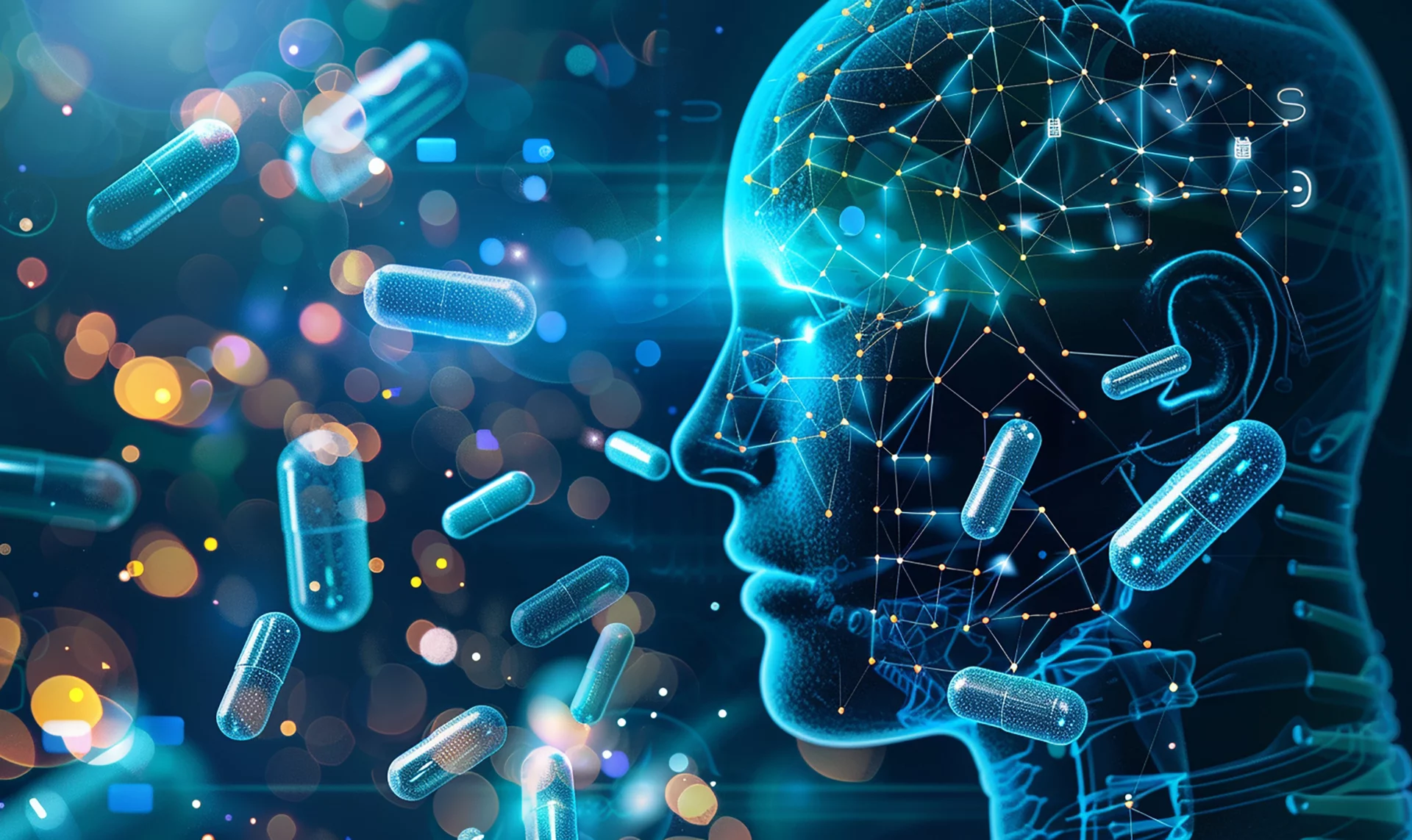 Capria Ventures - human head with brain capsules background